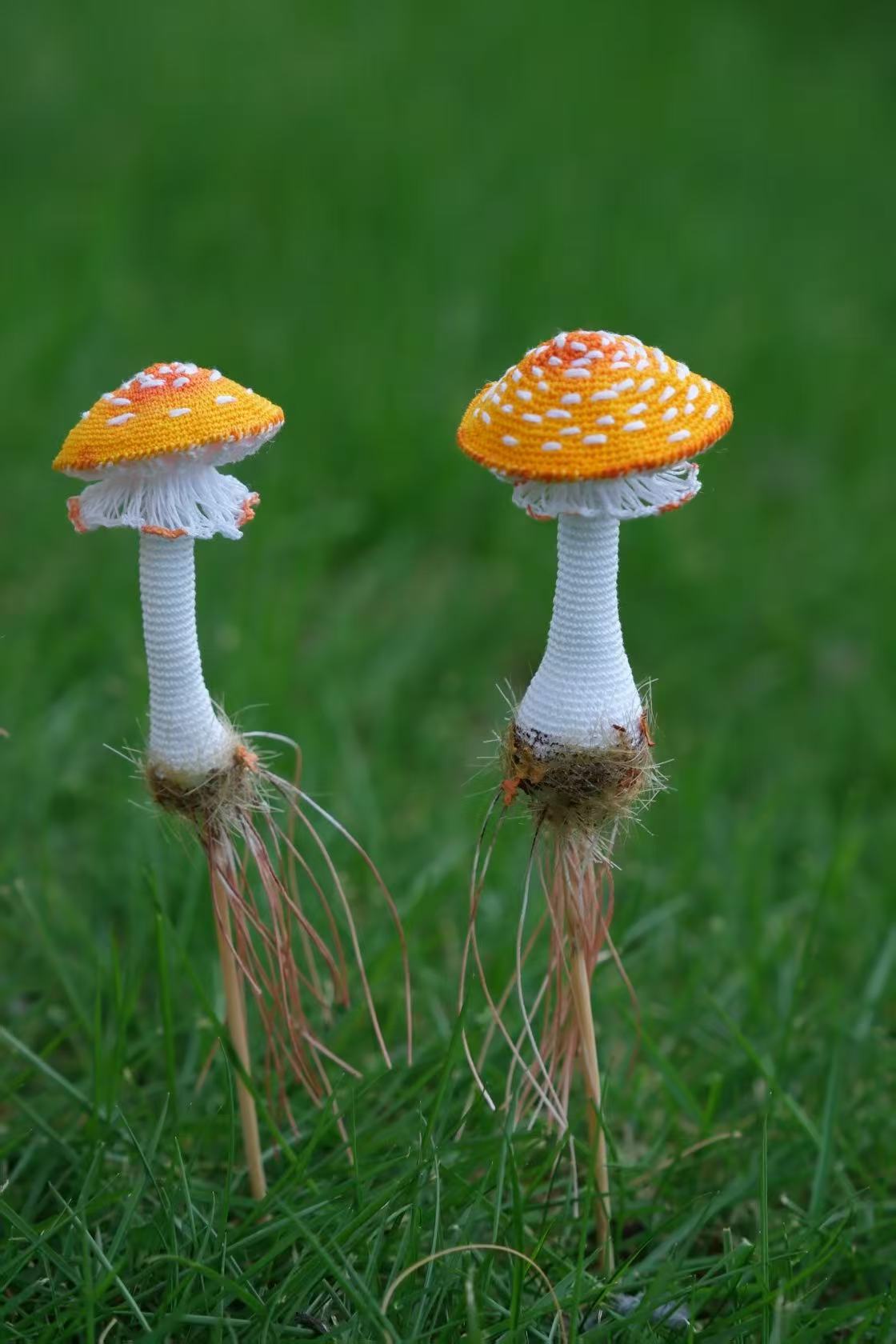 micro crochet mushroom individual(only one)