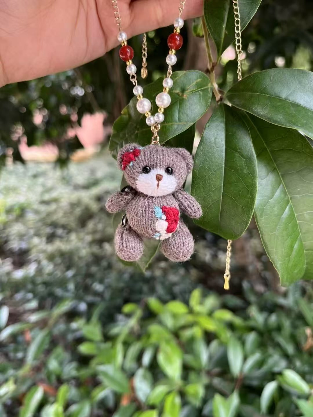embroidery bears only bear(can be made in brooch/phone chain/neck chain)