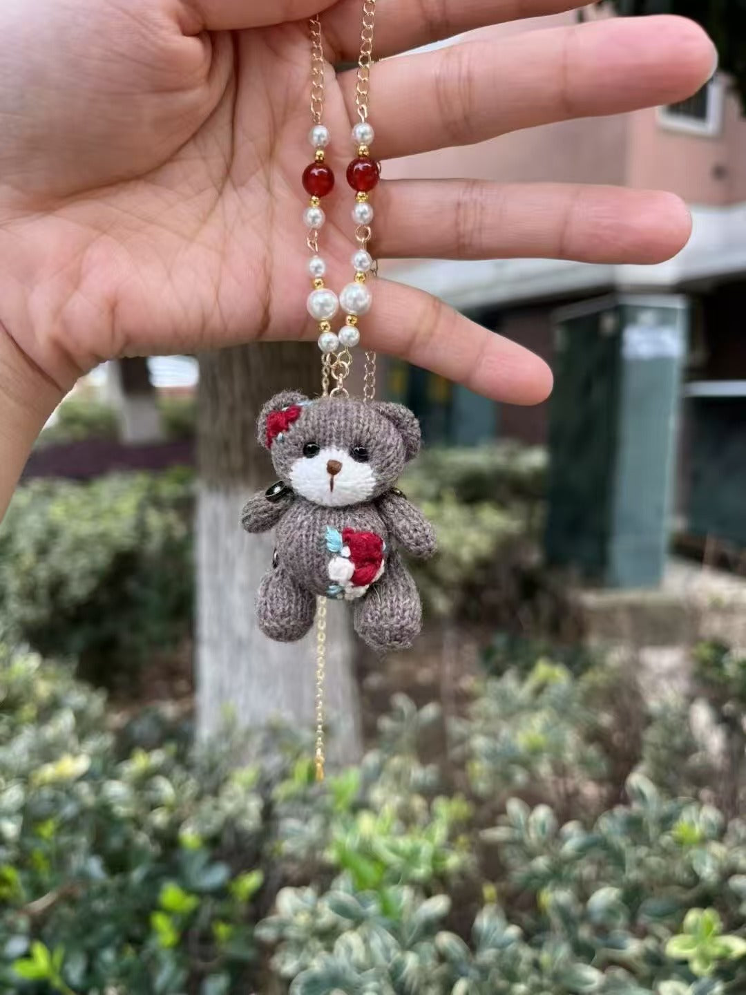 embroidery bears only bear(can be made in brooch/phone chain/neck chain)