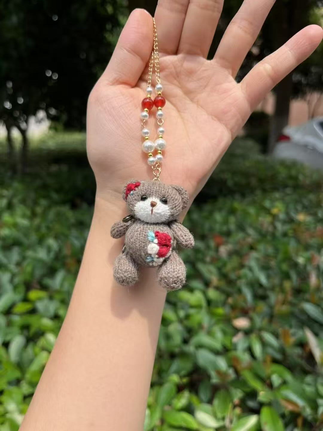 embroidery bears only bear(can be made in brooch/phone chain/neck chain)