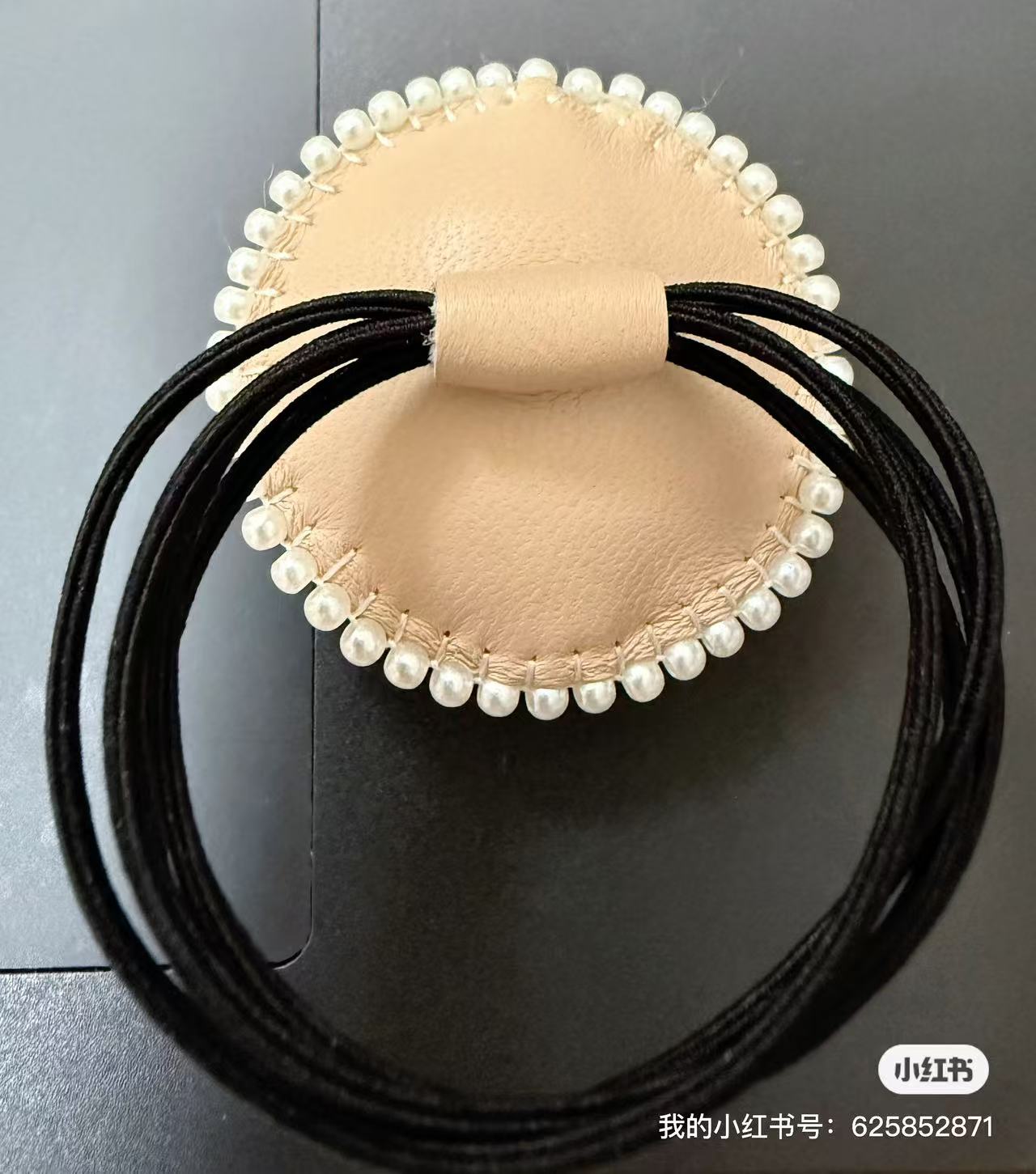 embroidery fox hair tie