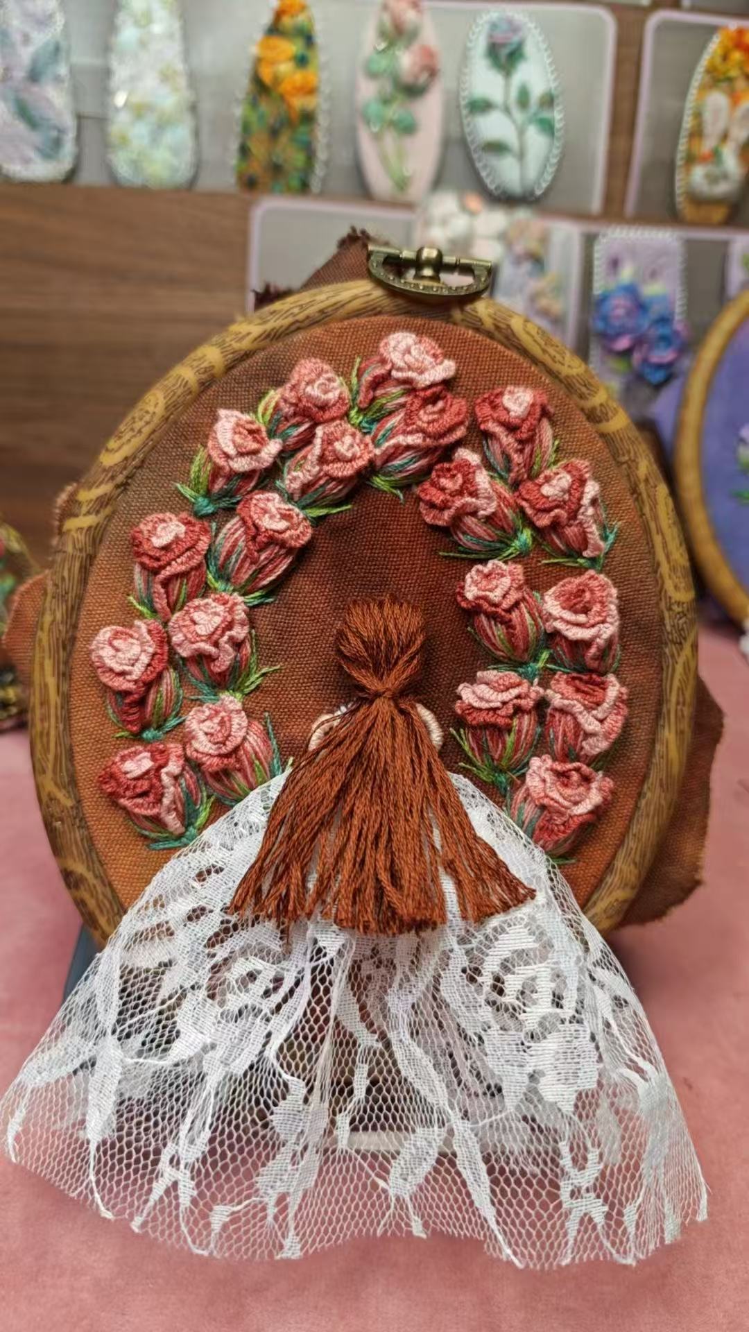 embroidery wall decorative painting