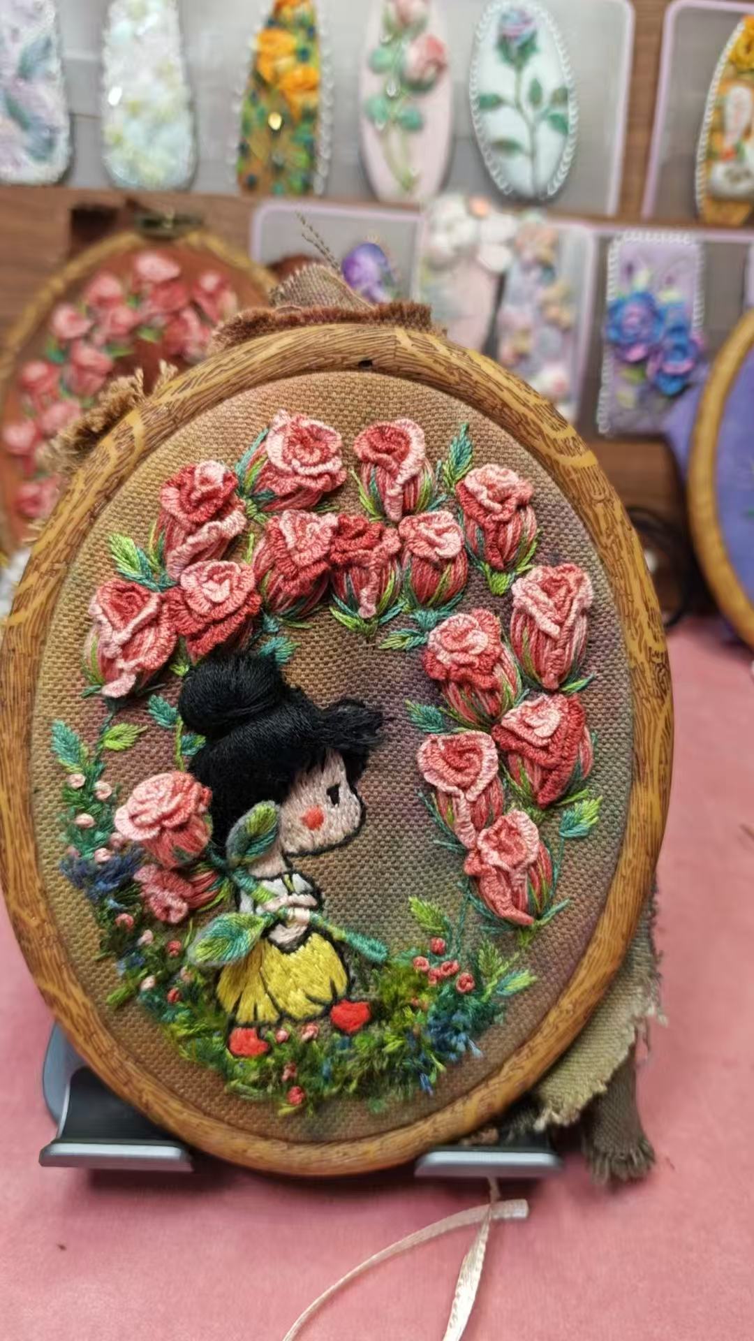 embroidery wall decorative painting
